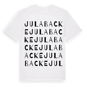 Julabacke ordlek t-shirt – ekologisk bomull t-shirt från Pinshirt