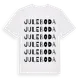 White t-shirt med Juleboda ordlek t-shirt