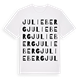 White t-shirt med Julieberg ordlek t-shirt