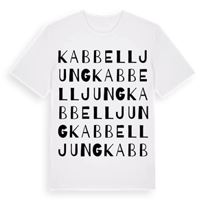 Kabbelljung ordlek t-shirt – ekologisk bomull t-shirt från Pinshirt