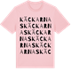 Pink Cotton t-shirt med Käckarnas ordlek t-shirt