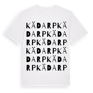 Kädarp ordlek t-shirt – ekologisk bomull t-shirt från Pinshirt