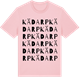 Pink Cotton t-shirt med Kädarp ordlek t-shirt