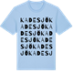 Blue Soul t-shirt med Kadesjö ordlek t-shirt