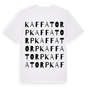 Kaffatorp ordlek t-shirt – ekologisk bomull t-shirt från Pinshirt