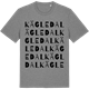 Mid Heather Gray t-shirt med Kägledal ordlek t-shirt