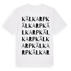Kälkarp ordlek t-shirt – ekologisk bomull t-shirt från Pinshirt