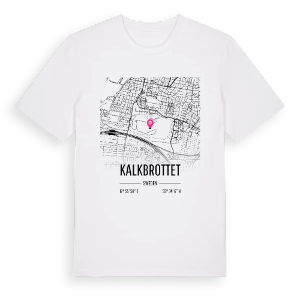 Kalkbrottet karta t-shirt – ekologisk bomull t-shirt från Pinshirt