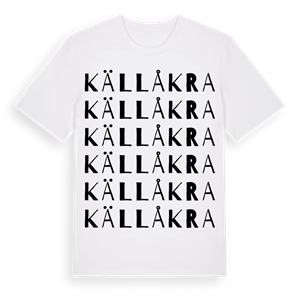 Källåkra ordlek t-shirt – ekologisk bomull t-shirt från Pinshirt