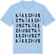 Blue Soul t-shirt med Källehuset ordlek t-shirt