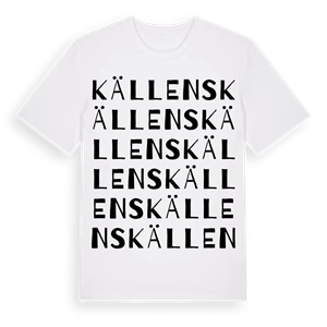 Källens ordlek t-shirt – ekologisk bomull t-shirt från Pinshirt