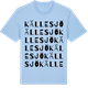 Blue Soul t-shirt med Källesjö ordlek t-shirt