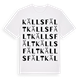 Källsfält ordlek t-shirt
