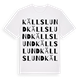 Källslund ordlek t-shirt