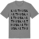 Mid Heather Gray t-shirt med Kalthus ordlek t-shirt