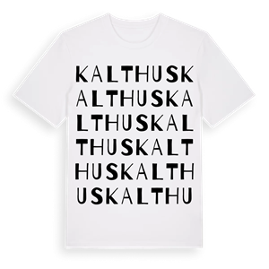 Kalthus ordlek t-shirt – ekologisk bomull t-shirt från Pinshirt