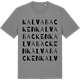 Mid Heather Gray t-shirt med Kalvabacken ordlek t-shirt