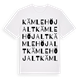 White t-shirt med Kämlehöjalt ordlek t-shirt