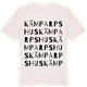 Vintage White t-shirt med Kämparpshus ordlek t-shirt