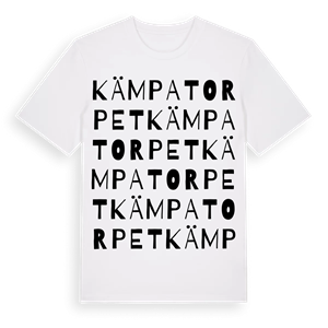 Kämpatorpet ordlek t-shirt – ekologisk bomull t-shirt från Pinshirt
