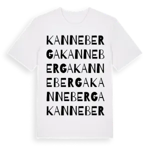 Kanneberga ordlek t-shirt – ekologisk bomull t-shirt från Pinshirt