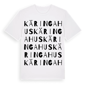 Käringahus ordlek t-shirt – ekologisk bomull t-shirt från Pinshirt
