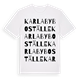 Karlaby boställe ordlek t-shirt