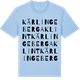 Blue Soul t-shirt med Kärlingeberga Klint ordlek t-shirt