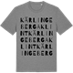 Mid Heather Gray t-shirt med Kärlingeberga Klint ordlek t-shirt