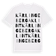 Kärlingeberga Klint ordlek t-shirt