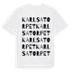White t-shirt med Karlsatorpet ordlek t-shirt