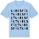 Blue Soul t-shirt med Karlsfält ordlek t-shirt
