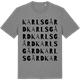 Mid Heather Gray t-shirt med Karlsgård ordlek t-shirt