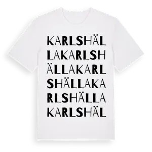 Karlshälla ordlek t-shirt – ekologisk bomull t-shirt från Pinshirt