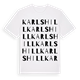 Karlshill ordlek t-shirt