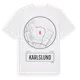 White t-shirt med Karlslund t-shirt