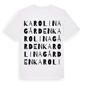 Karolinagården ordlek t-shirt – ekologisk bomull t-shirt från Pinshirt