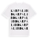 Karpalund ordlek t-shirt