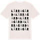 Vintage White t-shirt med Kärragårda ordlek t-shirt