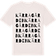 Vintage White t-shirt med Kärragården ordlek t-shirt