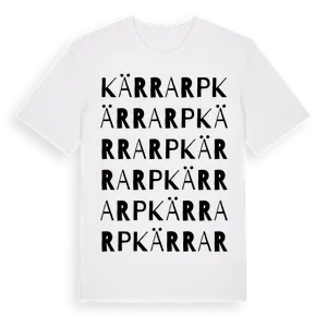 Kärrarp ordlek t-shirt – ekologisk bomull t-shirt från Pinshirt