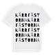 Kärrfästorna ordlek t-shirt