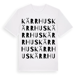 Kärrhus ordlek t-shirt – ekologisk bomull t-shirt från Pinshirt