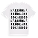 Kårröd ordlek t-shirt
