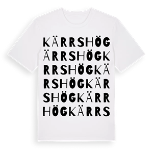 Kärrshög ordlek t-shirt – ekologisk bomull t-shirt från Pinshirt