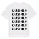 White t-shirt med Karsholm ordlek t-shirt