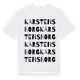 White t-shirt med Karstensborg ordlek t-shirt