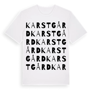 Karstgård ordlek t-shirt – ekologisk bomull t-shirt från Pinshirt