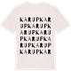Vintage White t-shirt med Karup ordlek t-shirt