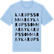 Blue Soul t-shirt med Karups sommarby ordlek t-shirt